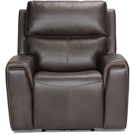 Leather Power Recliner w/ Power Headrest