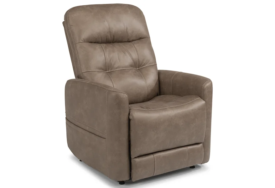 Latitudes - Kenner Power Lift Recliner with Power Headrest by Flexsteel at Fashion Furniture