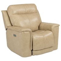 Power Recliner with Power Headrest and Adjustable Lumbar