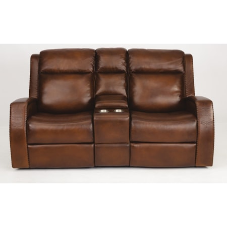 Power Reclining Console Loveseat & Pwr Head