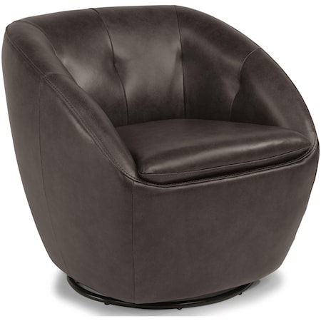 Contemporary Leather Swivel Chair