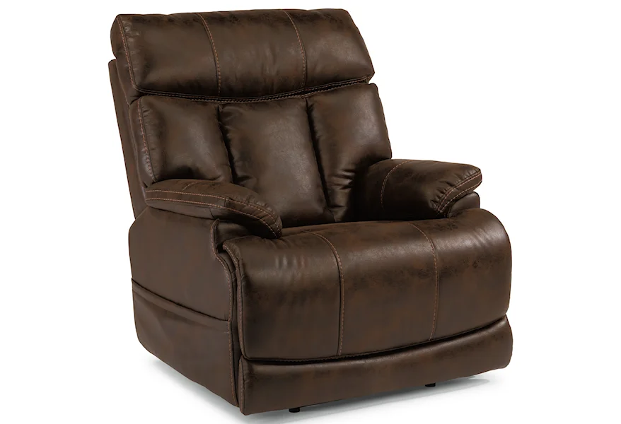 Latitudes-Clive Power Recliner with Power Headrest by Flexsteel at Galleria Furniture, Inc.