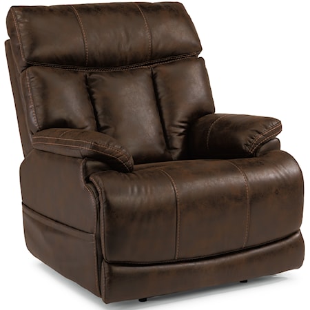 Power Recliner with Power Headrest and Adjustable Lumbar