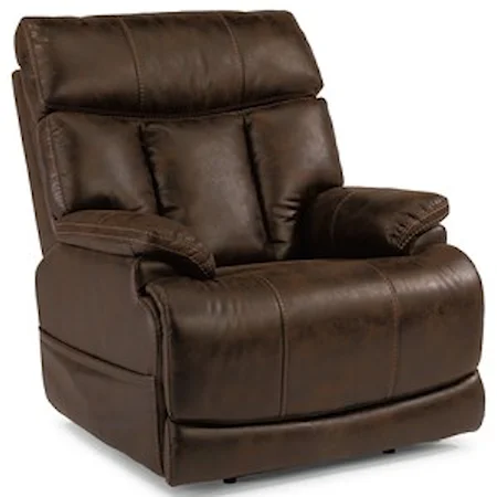 Power Recliner with Power Headrest and Adjustable Lumbar