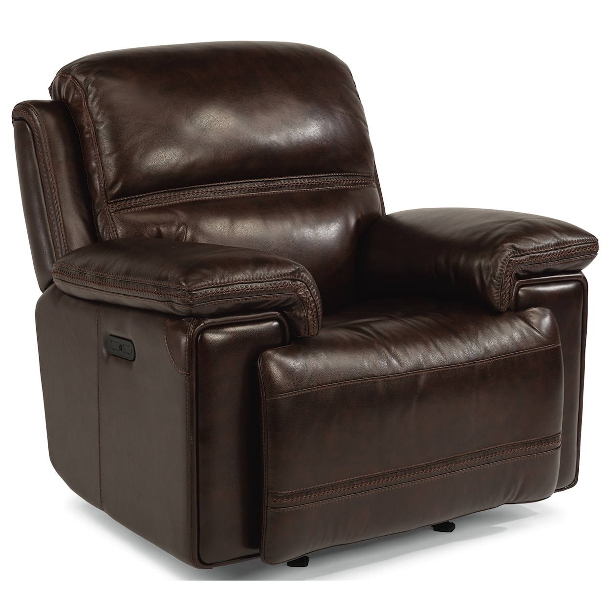 Flexsteel Latitudes-Fenwick  Pwr Leather Recliner w/ Pwr Headrest