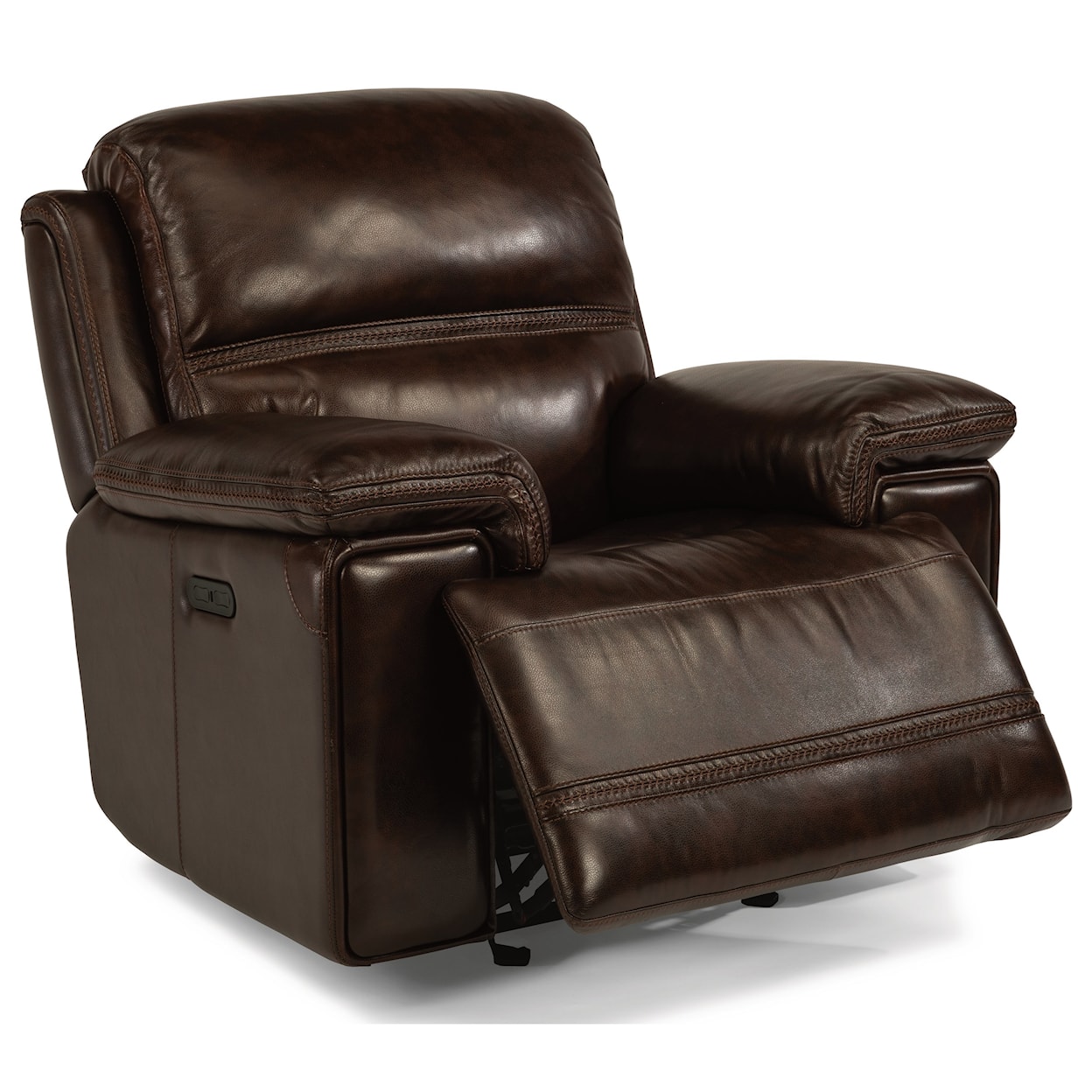 Flexsteel Latitudes-Fenwick  Pwr Leather Recliner w/ Pwr Headrest