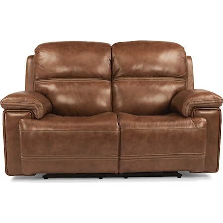 Pwr Reclining Leather Love w/ Pwr Headrest