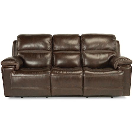  Power Rcl Leather Sofa w/ Pwr Headrest