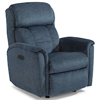 Casual Power Rocking Recliner with Power Headrest