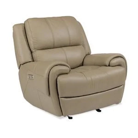 Casual Power Gliding Recliner with Power Headrest and USB Port