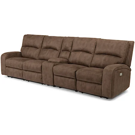 Power Reclining Long Sectional