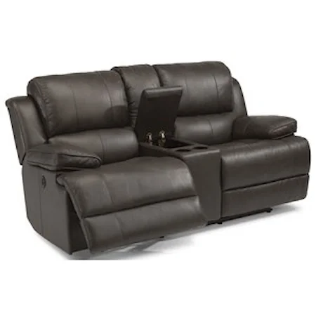 Power Reclining Loveseat with Console, Cupholders and USB Ports