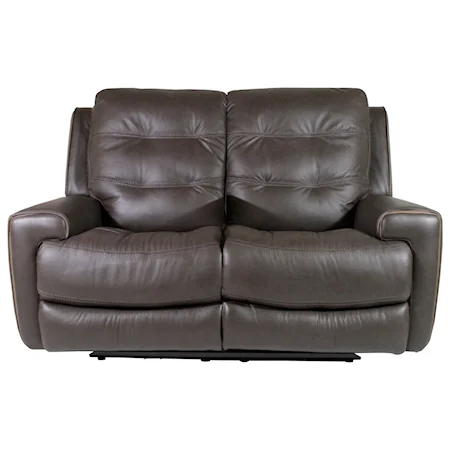 Power Lay-Flat Reclining Loveseat with Power Tilt Headrest and USB Ports