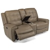 Flexsteel Latitudes-Wicklow Power Reclining Loveseat with Power Headrest