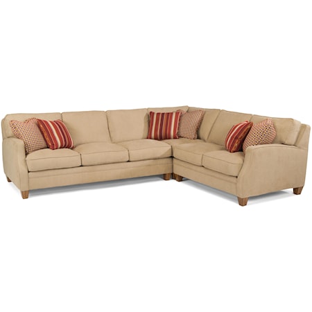 Three Piece Sectional Sofa with RAF Loveseat