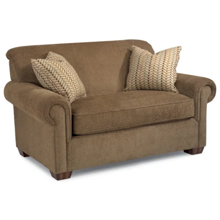 Rolled Arm Twin Sofa Sleeper