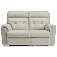 Casual Power Reclining Loveseat with Tufted Back