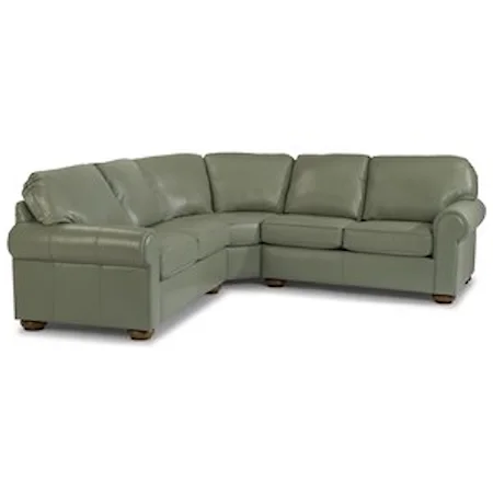 Traditional 4 Seat Sectional Sofa