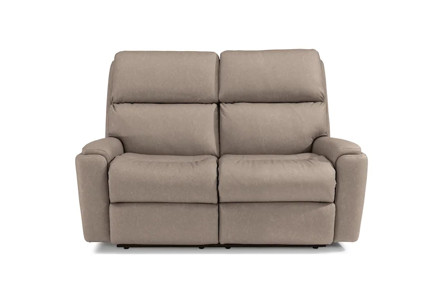 Rio Power Reclining Loveseat with Power Headrest by Flexsteel at Conlin's Furniture