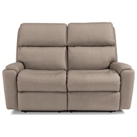 Casual Power Reclining Loveseat with Power Headrests