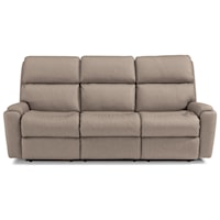 Casual Power Reclining Sofa with Power Headrests