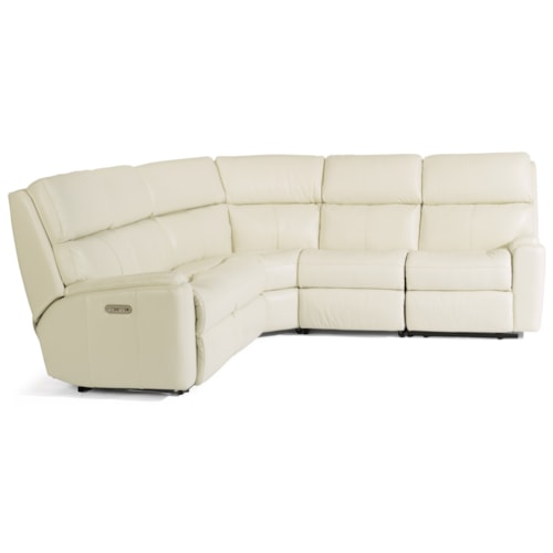 Casual 5 Piece Manual Reclining Sectional