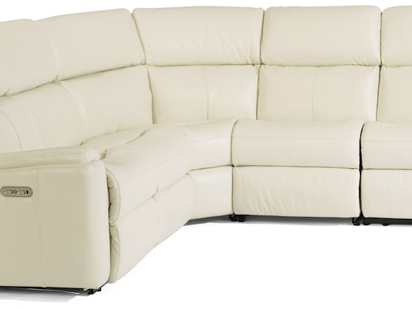 5 Piece Manual Reclining Sectional