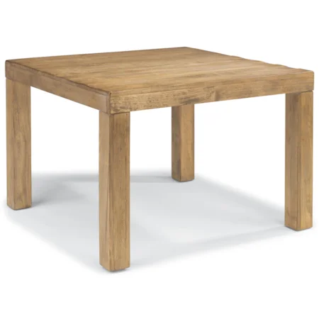 Game Table with Block Legs