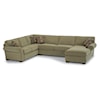 Flexsteel Vail 3-Piece Sectional Sofa with Chaise