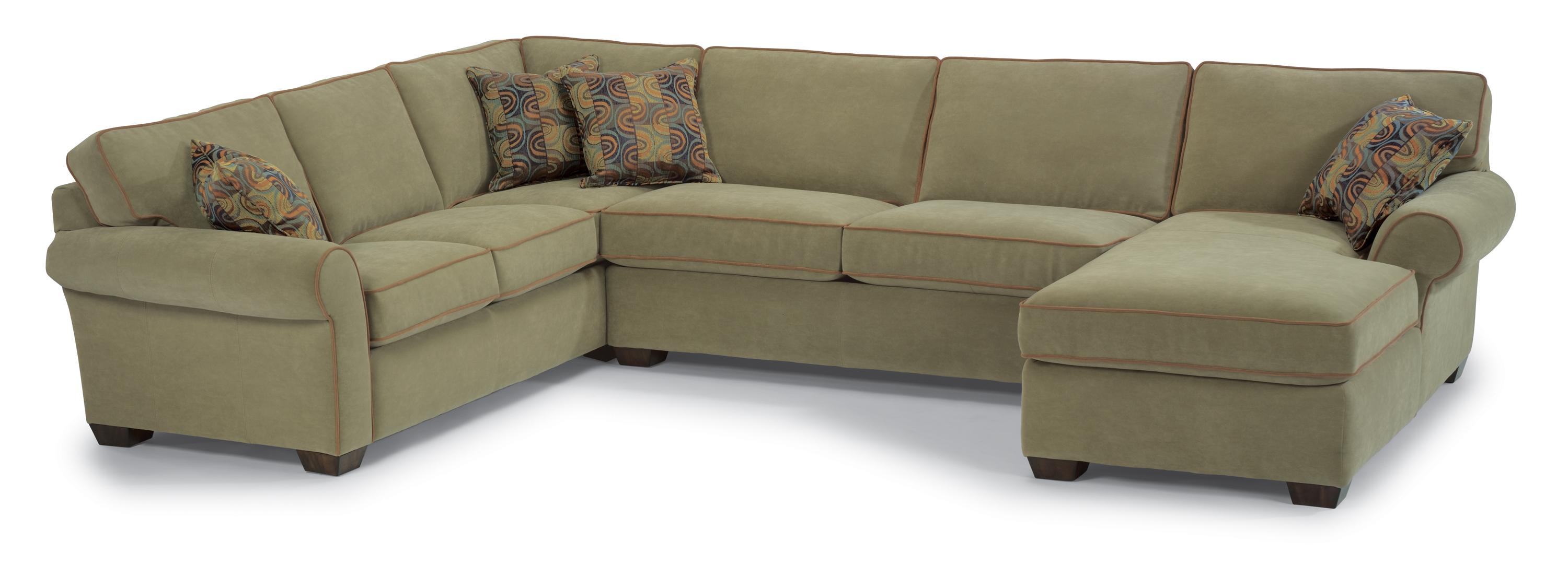 Three Piece Sectional with Chaise