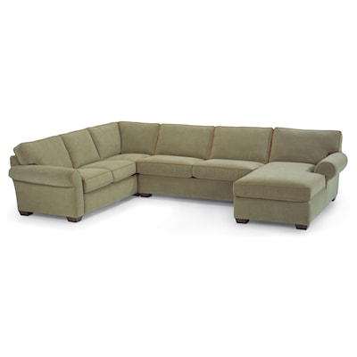 Flexsteel Vail Stationary Sectional Sofa