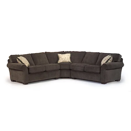 Casual 4-Seat Corner Sectional Sofa