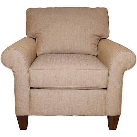 Casual Style Rolled Arm Chair