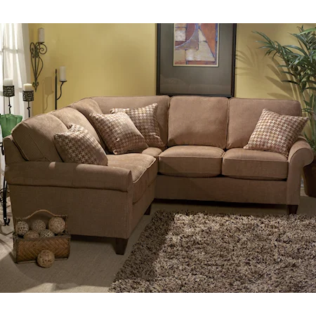 Casual Two-Piece Sectional Sofa