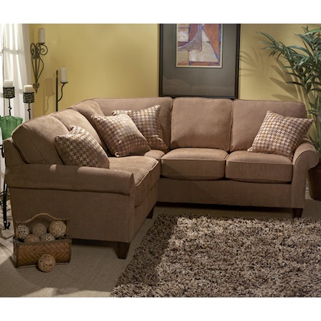 Casual Two-Piece Sectional Sofa