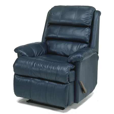 Recliner with Channel-Tufted Back Cushion