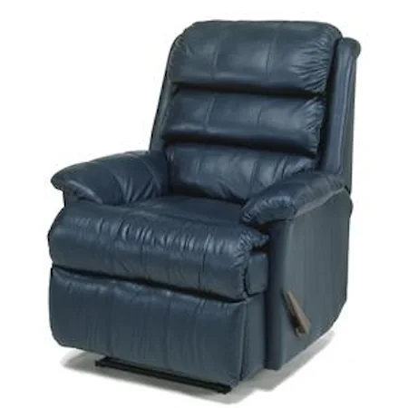 Recliner with Channel-Tufted Back Cushion