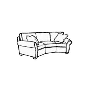 Flexsteel Vail 3305323 82460 V Casual 107" Conversation Sofa