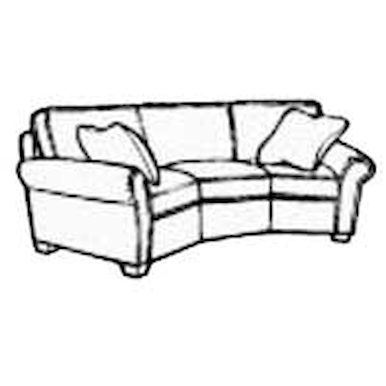 Flexsteel Vail 107" Conversation Sofa