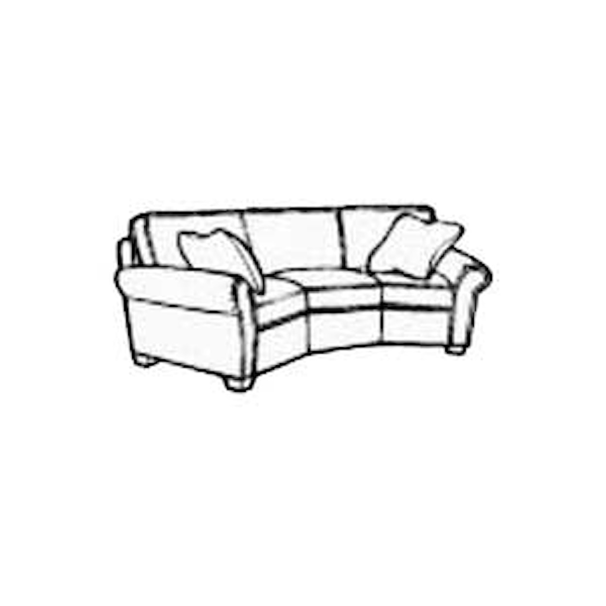 Flexsteel Vail 107" Conversation Sofa