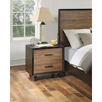 Contemporary Nightstand with USB Ports