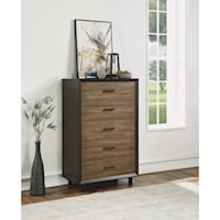 Modern Rustic Chest with Felt-Lined Drawer