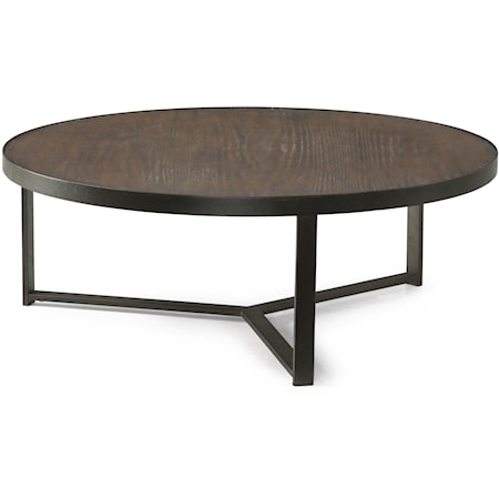 Large Round Bunching Cocktail Table