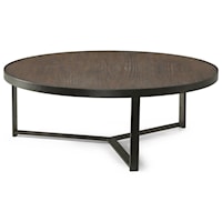 Contemporary Large Round Bunching Cocktail Table