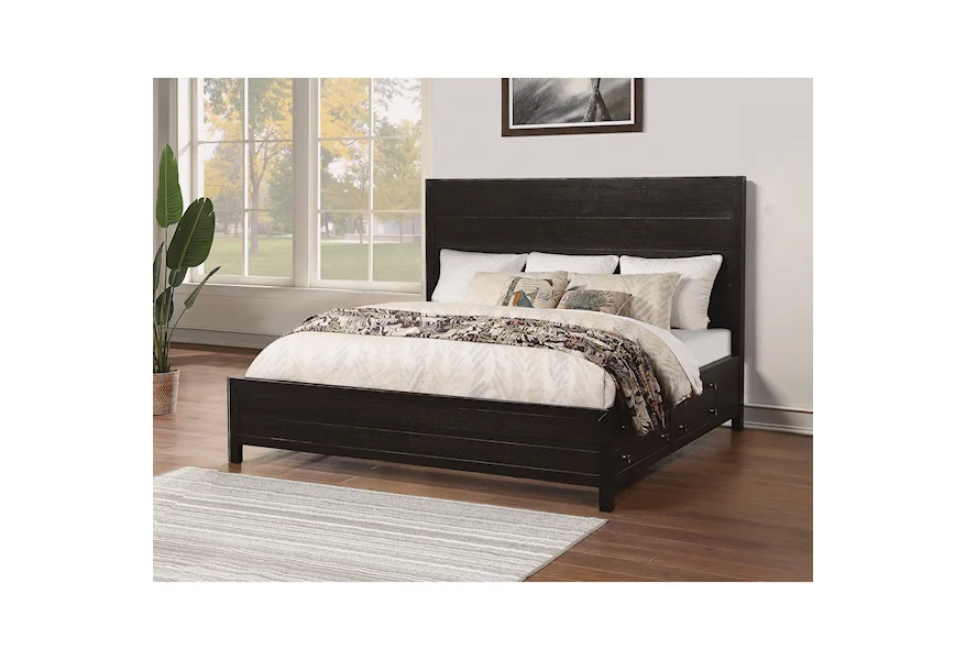 Cologne Queen Low Profile Storage Bed by Flexsteel Wynwood Collection at Steger's Furniture
