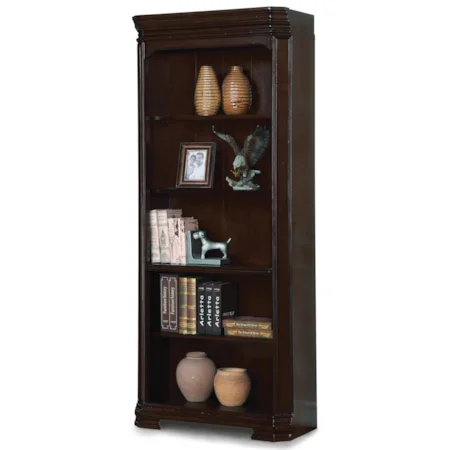 Traditional Bookcase with 3 Adjustable Shelves