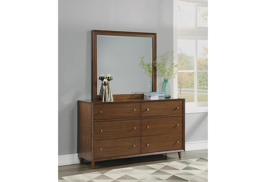 Schmidt Dresser & Dresser Mirror by Flexsteel at Crowley Furniture & Mattress