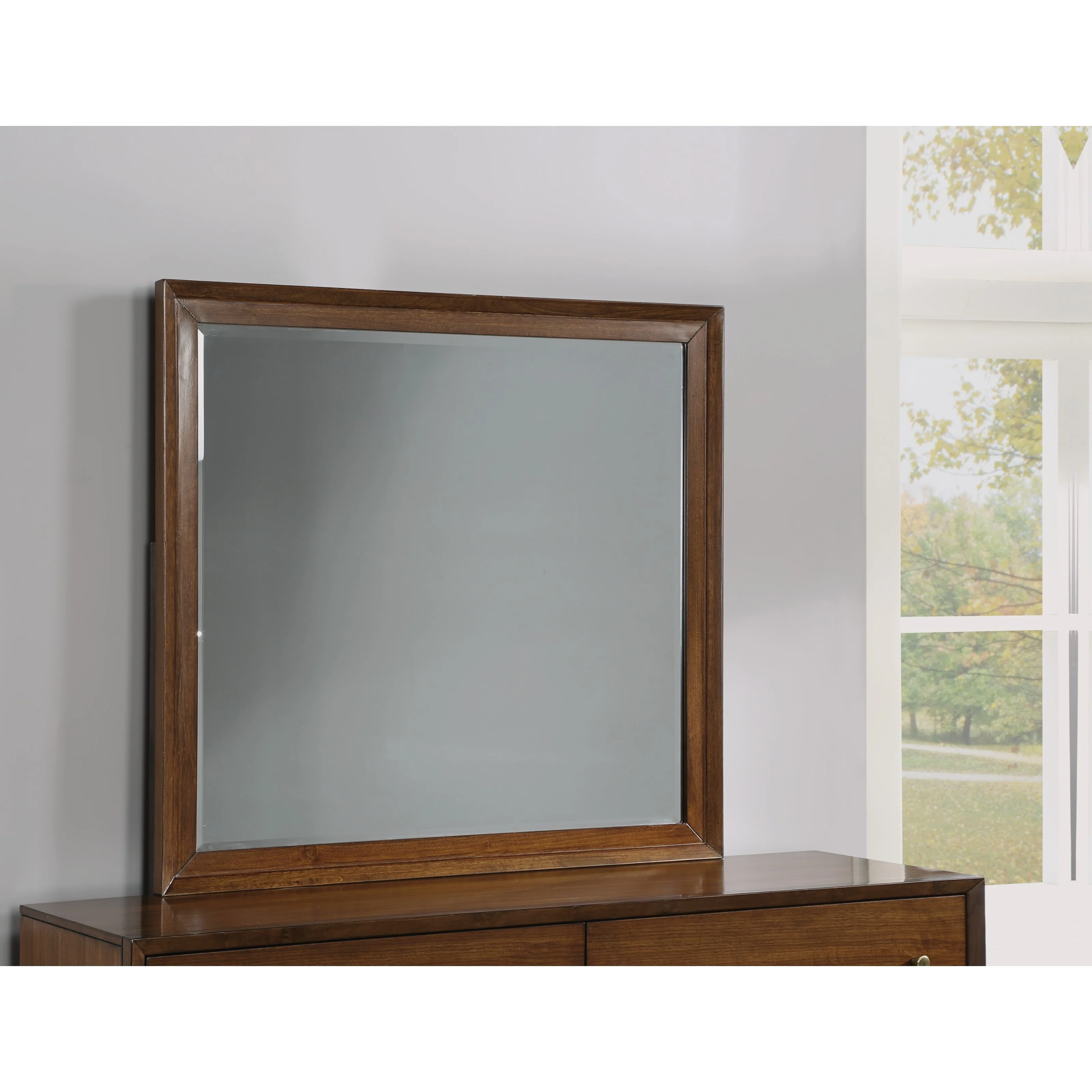 mid century modern dresser mirror Forma & Co Mid-Century in Cinnamon exuding a vintage charm that whispers of classic elegance Drexel Biscayne Dresser and Mirror