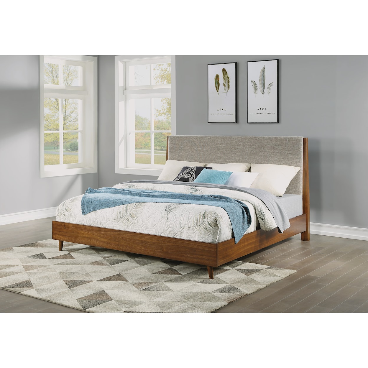 Flexsteel Schmidt King Upholstered Bed