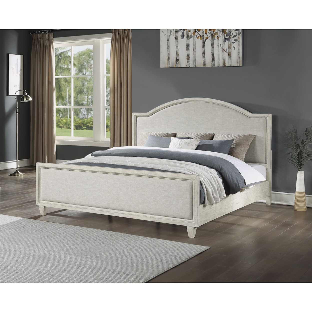 Flexsteel Casegoods Newport King Upholstered Bed